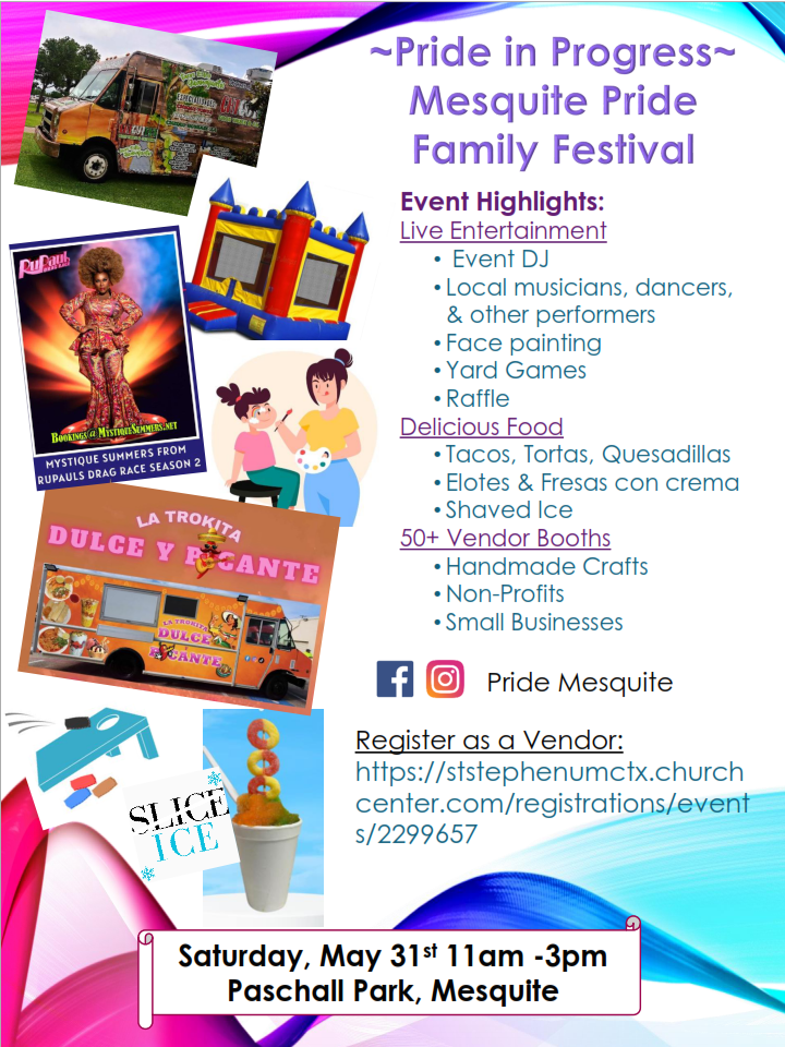 Pride in Progress- Pride Mesquite Family Festival