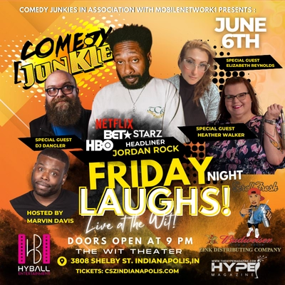 Friday Night Laughs Featuring Jordan Rock WTHR-TV Events
