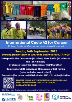 Chard Ilminster News Events International Cycle 42 for Cancer