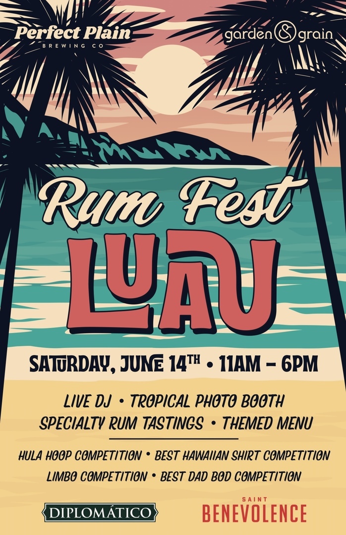 Perfect Plain Brewing Hosts Tropical Luau Rum Fest on Saturday, June 14