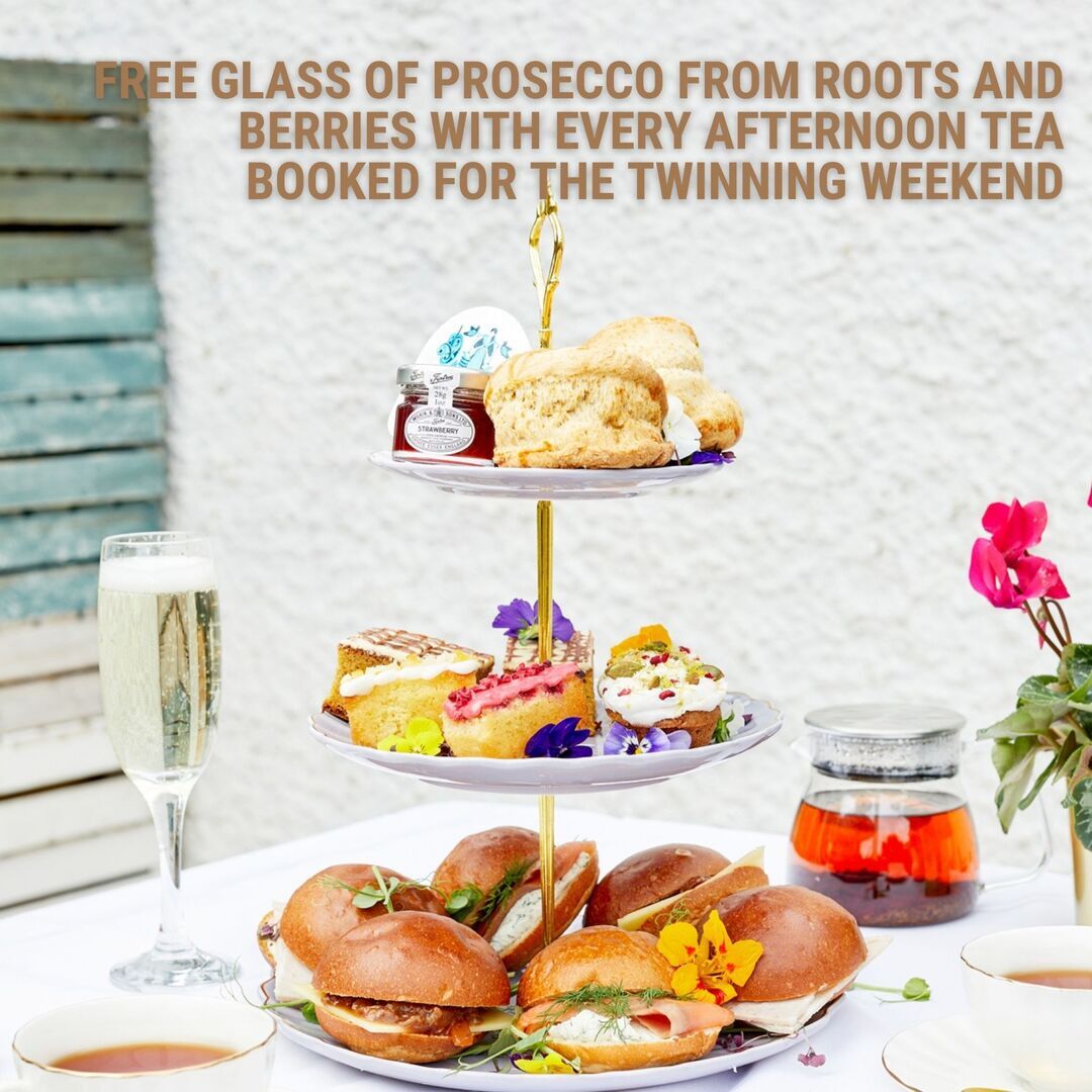 Free glass of prosecco with every afternoon tea at Strawberry Hill House.