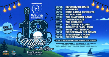 13 Nights on The River Presented by Wauna Credit Union – Free Summer Concert Series – St. Helens, OR