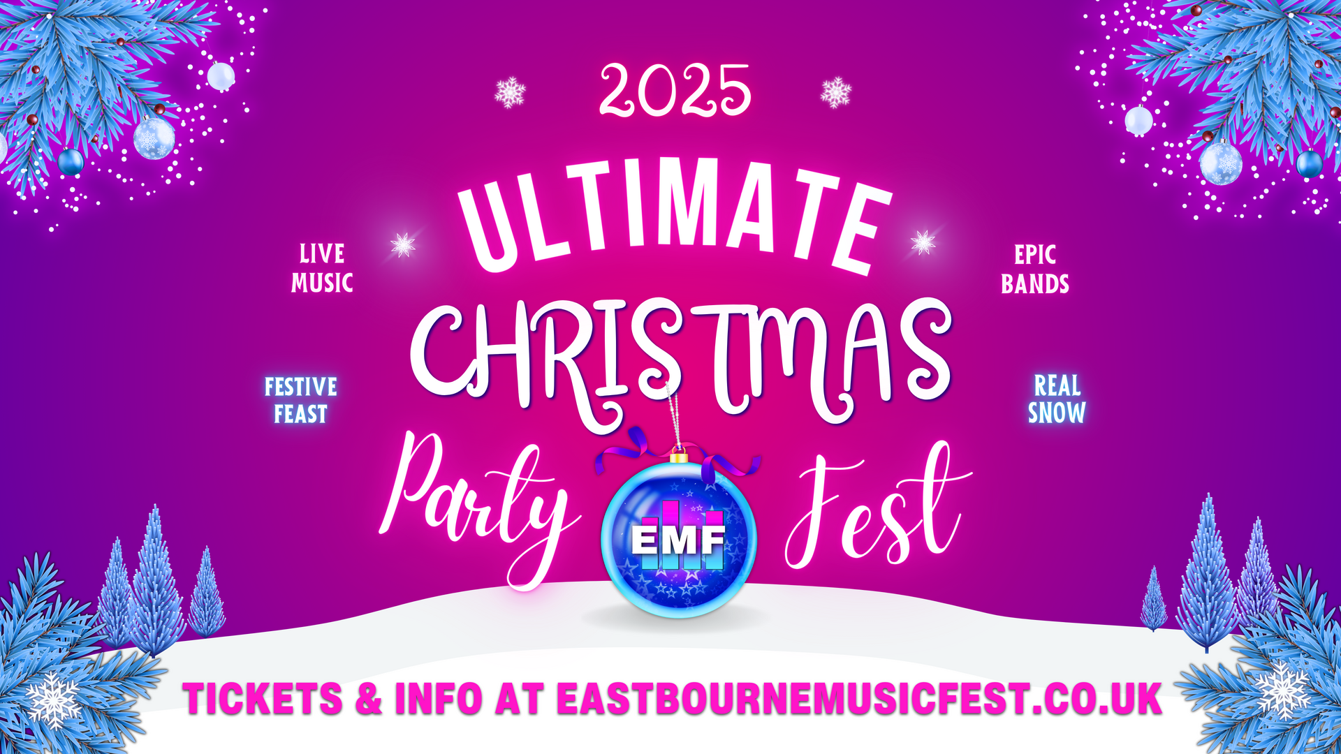 Ultimate Christmas Party Fest - Coming back to Eastbourne on 6th December 2025 at 7pm - Ultimate Christmas Party Fest - Coming back to Eastbourne on 6th December 2025 at 7pm