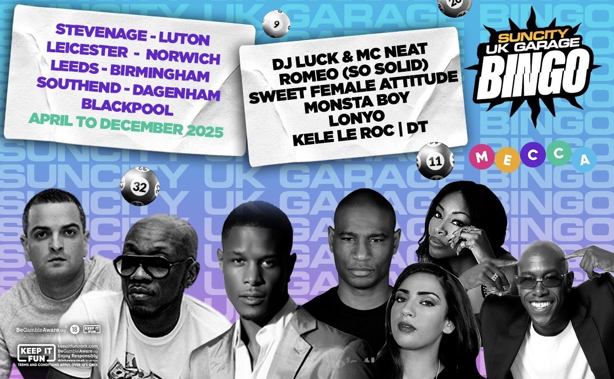 SUN CITY UK GARAGE BINGO @MECCA BINGO - SUN CITY UK GARAGE BINGO @MECCA BINGO