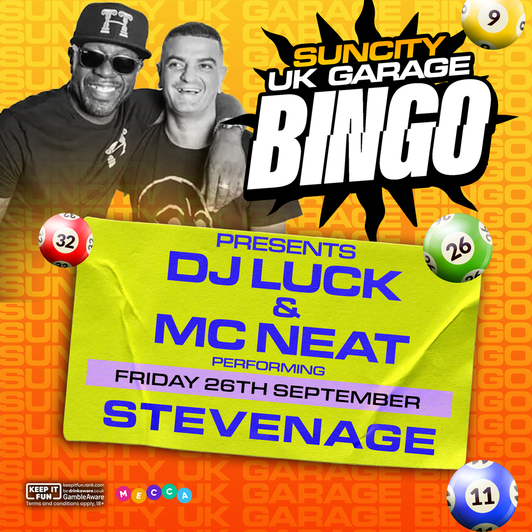SUN CITY UK GARAGE BINGO @MECCA BINGO - SUN CITY UK GARAGE BINGO @MECCA BINGO