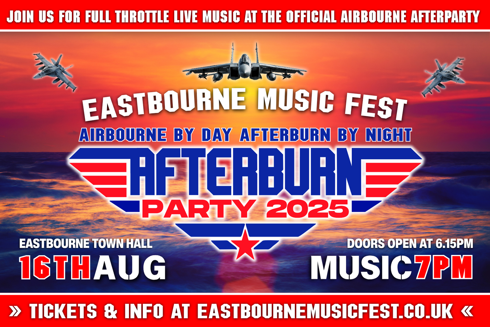 Eastbourne Afterburn Party Fest - Launching the Official Airboune Afterparty on 16th Aug 2025 at 7pm