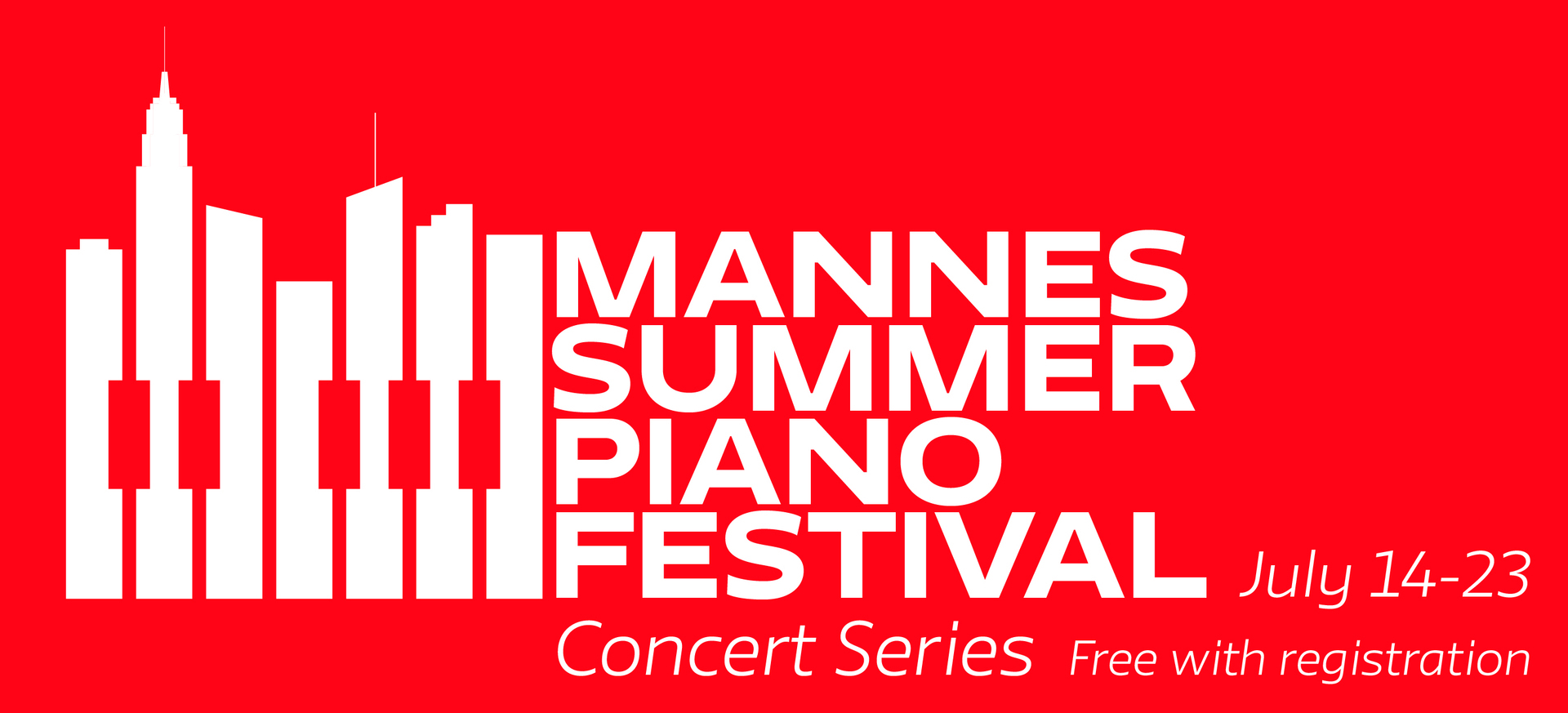 Mannes Summer Piano Festival Concert Series