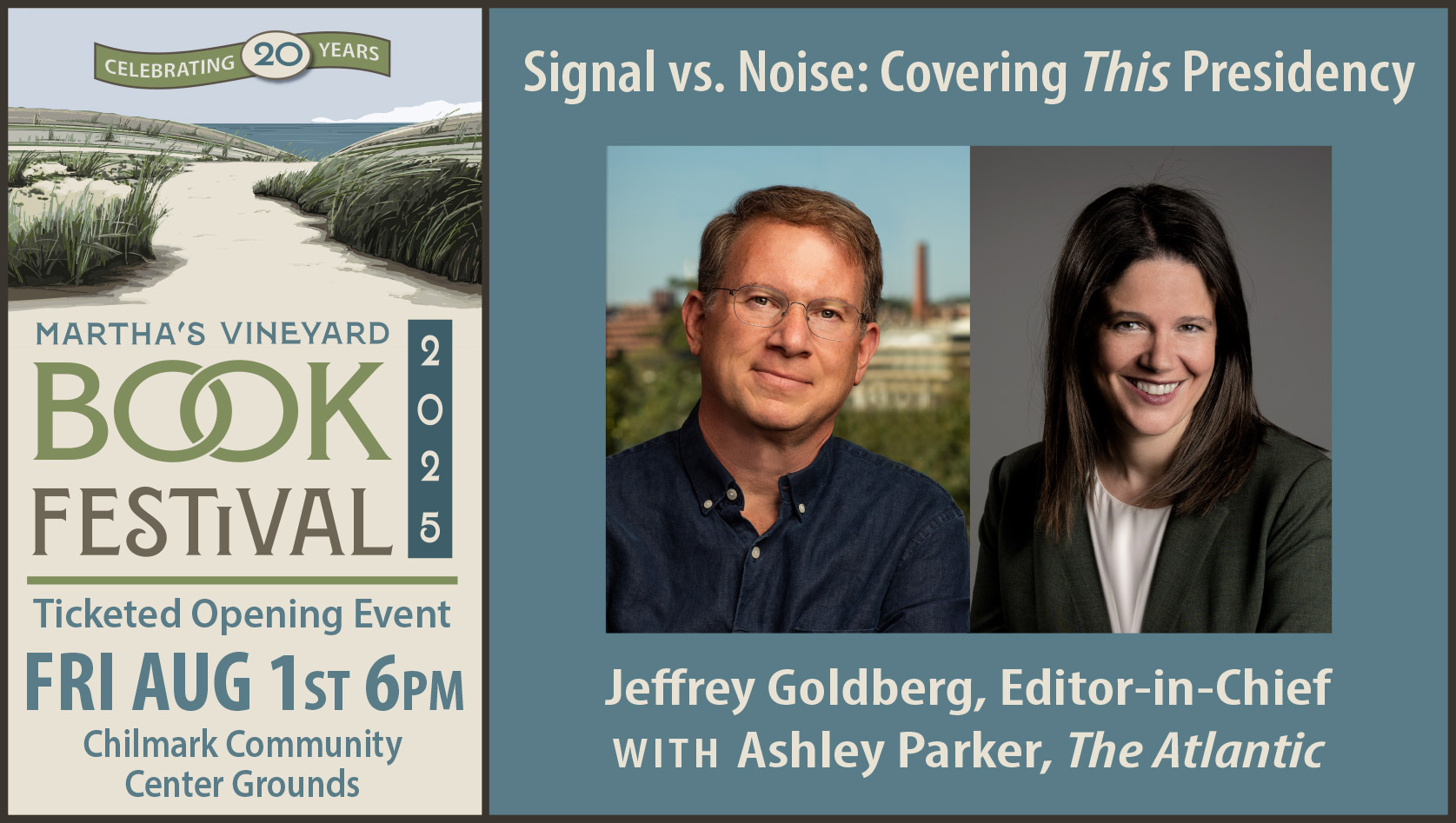 MV Book Festival Opening Event: Jeff Goldberg and Ashley Parker on Covering This Presidency