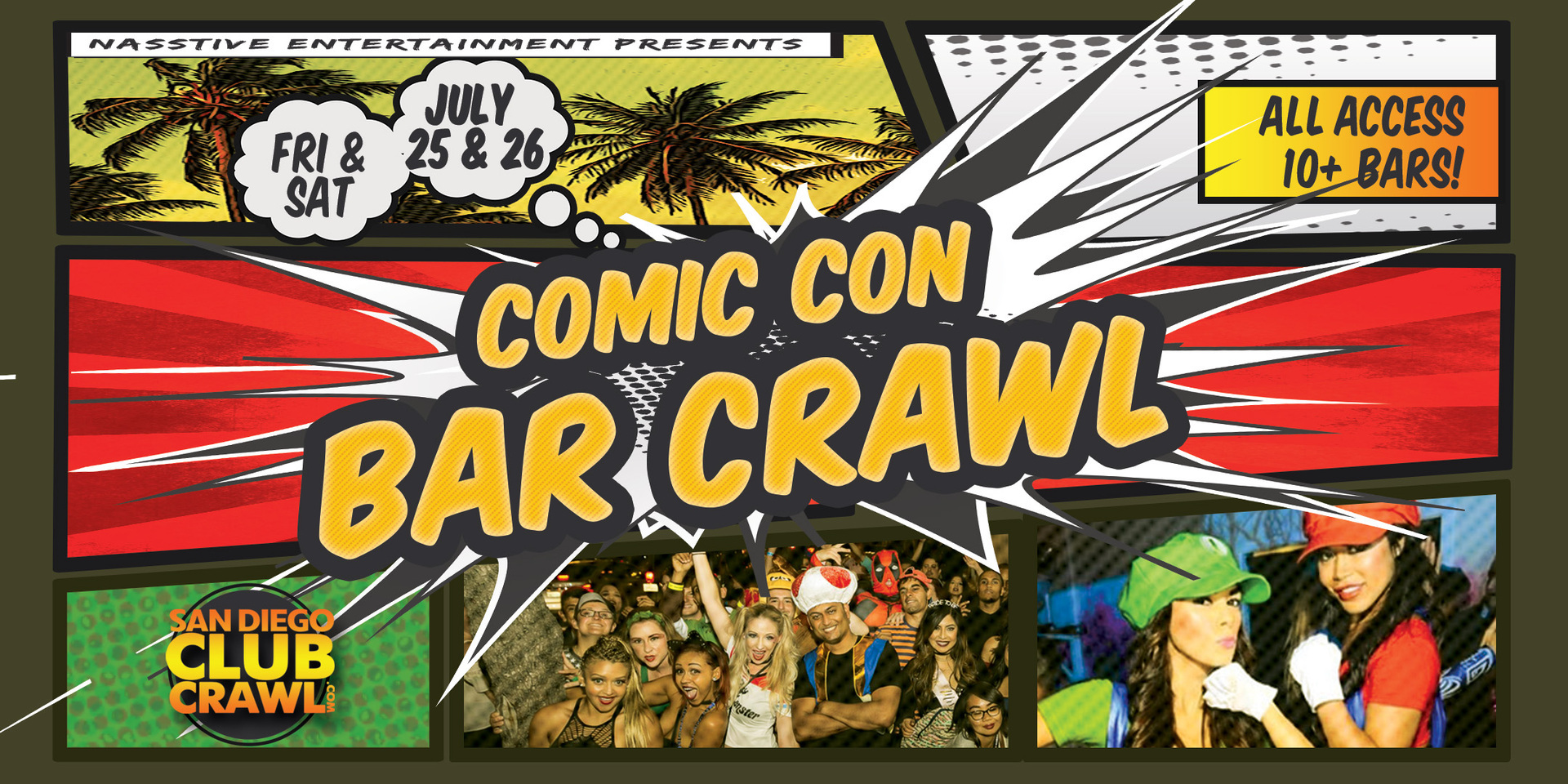 COMIC CON BAR CRAWL SAN DIEGO - Saturday July 26th