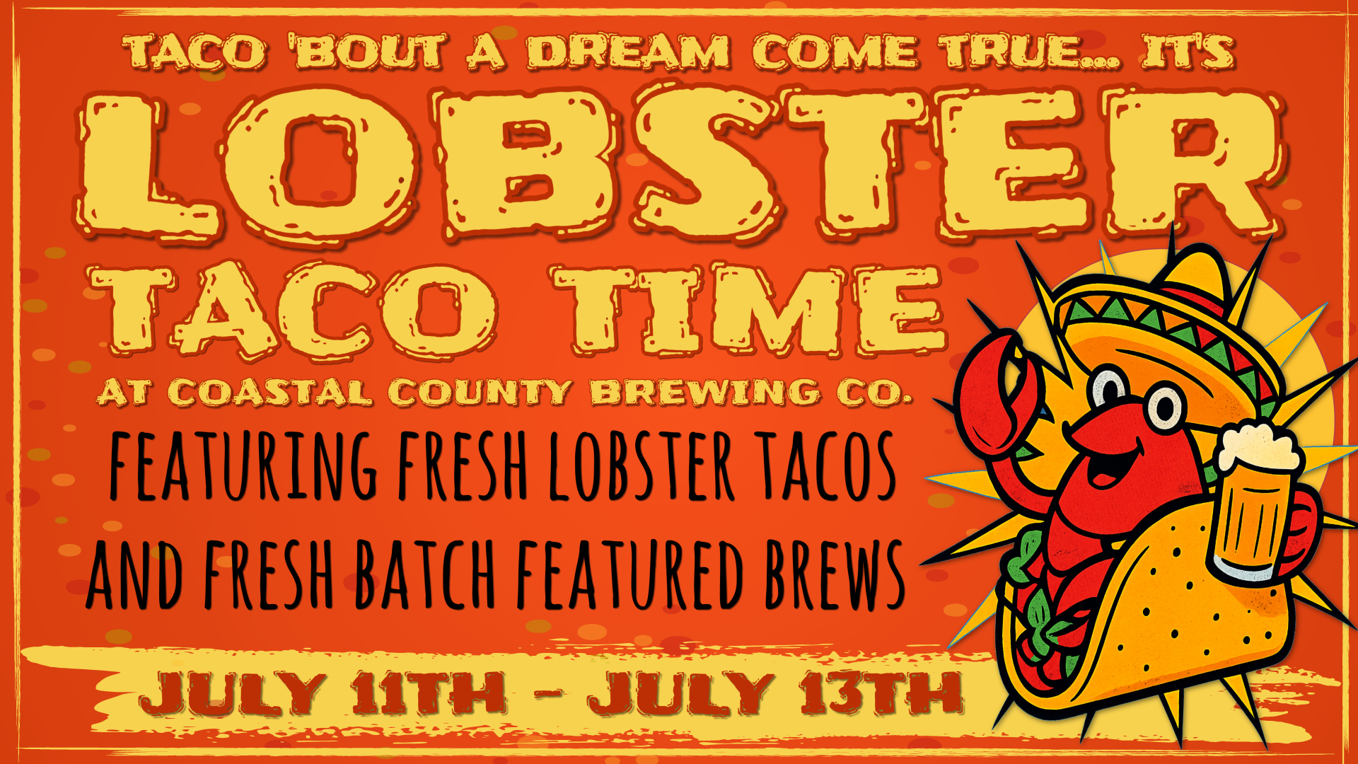 Lobster Taco Time at Coastal County