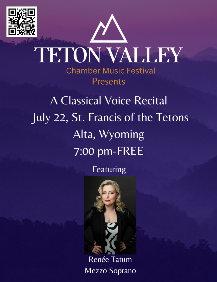 Voice Concert of Renée Tatum, Mezzo Soprano-7pm