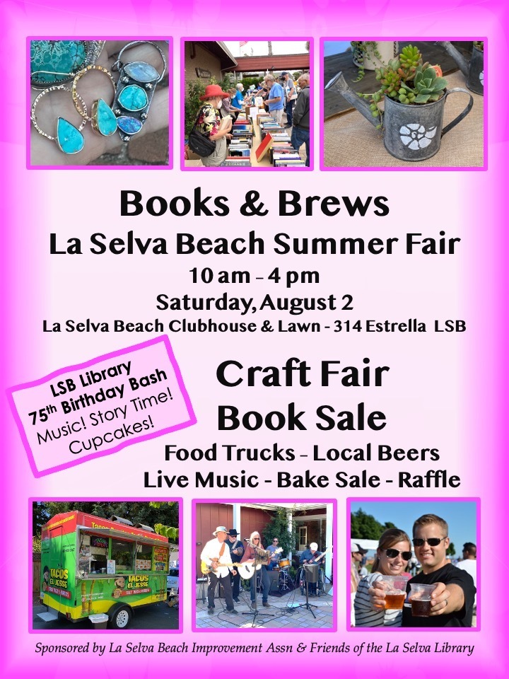 Books & Brews La Selva Beach Summer Fair August 2