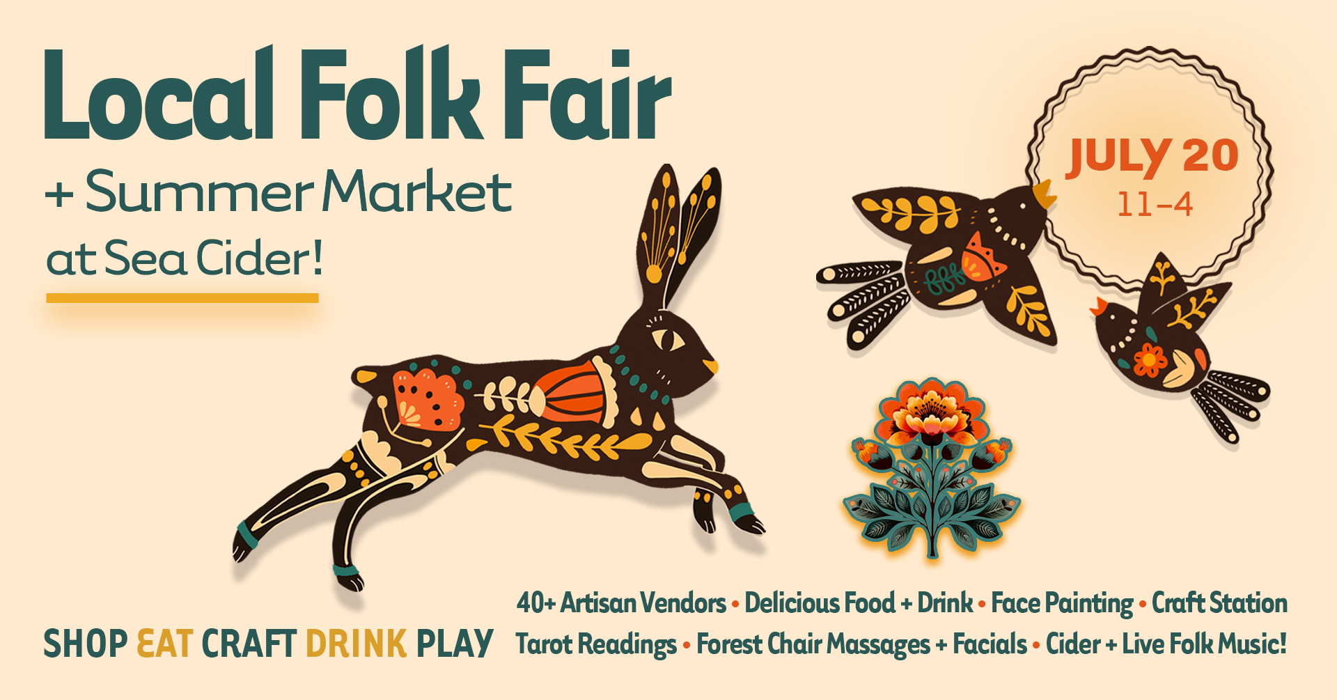 'Local Folk' Summer Fair at Sea Cider!