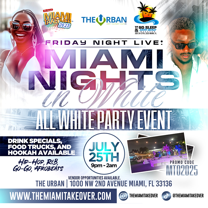 Miami Takeover Will Host All-White Party at The Urban Miami