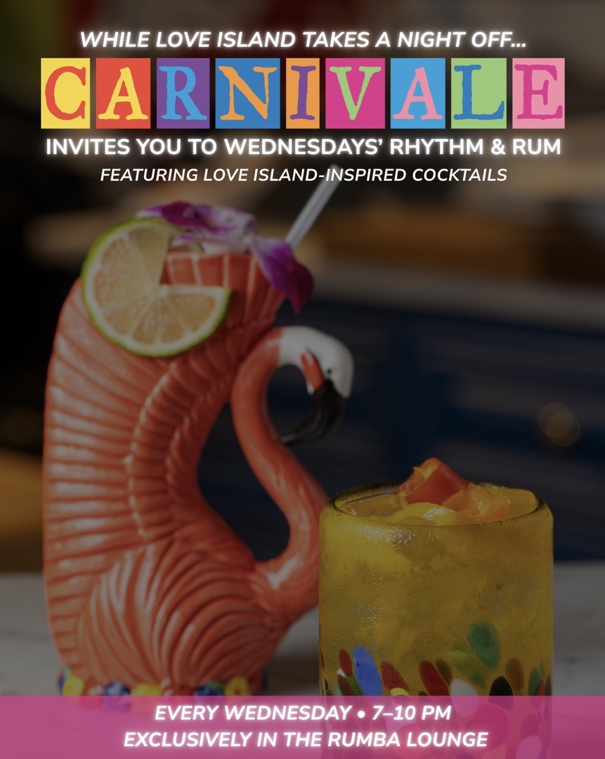 Rhythm & Rum: Love Island Cocktail Series at Carnivale