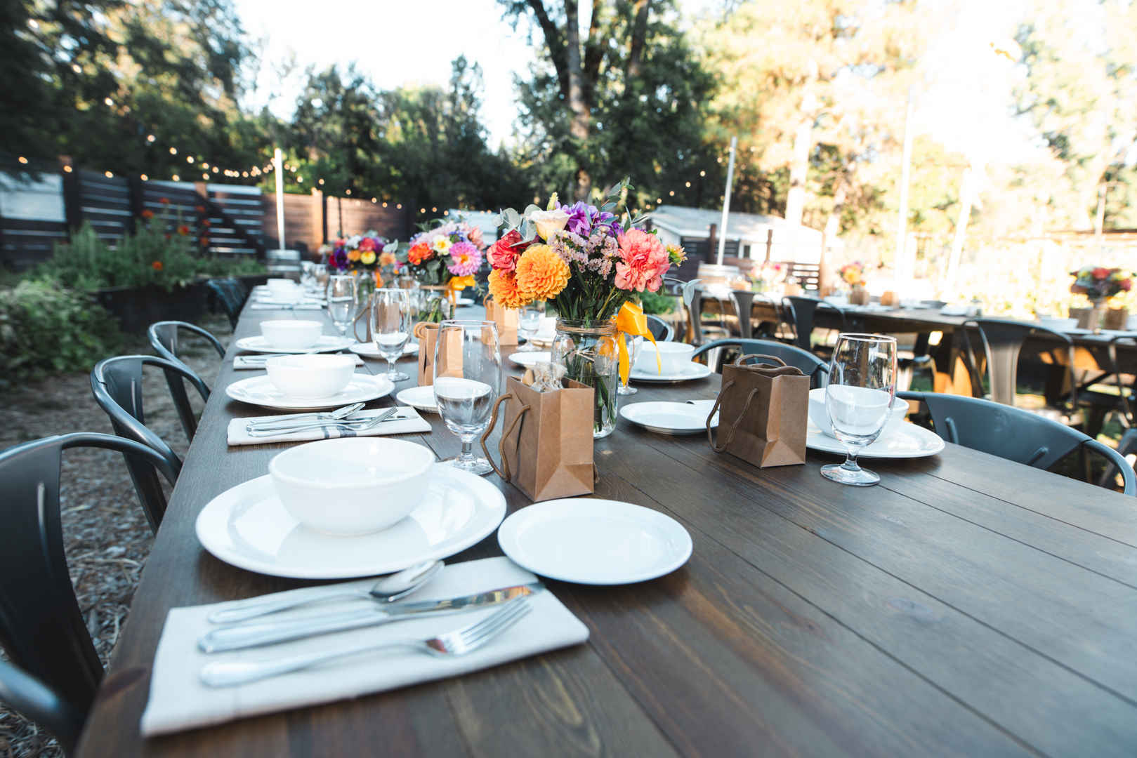 Wild & Well Vegetarian Dinner in the Garden at Mandala Springs