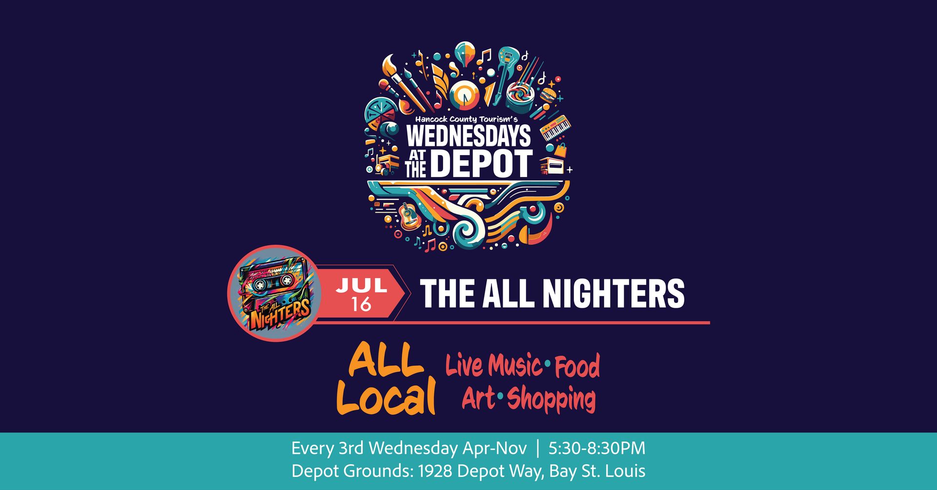 Wednesdays at the Depot featuring The All Nighters