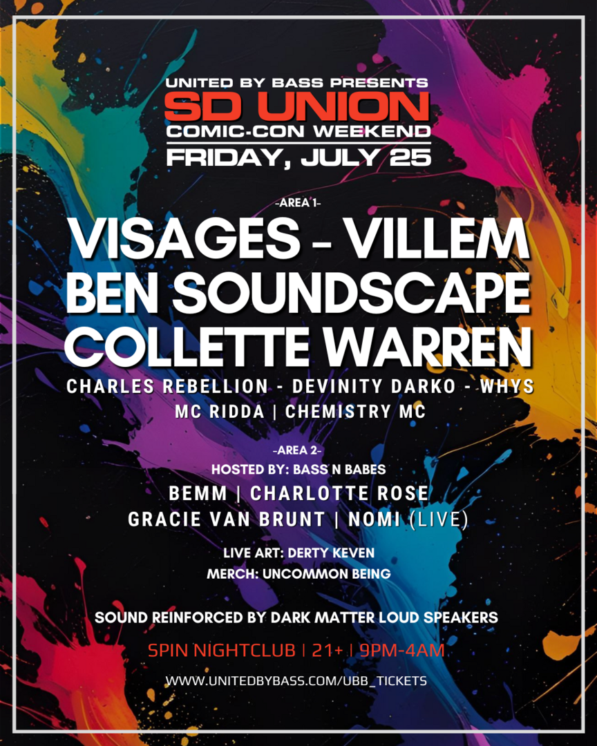 SD Union w/ Visages + Villem + More! - SD Union w/ Visages + Villem + More!