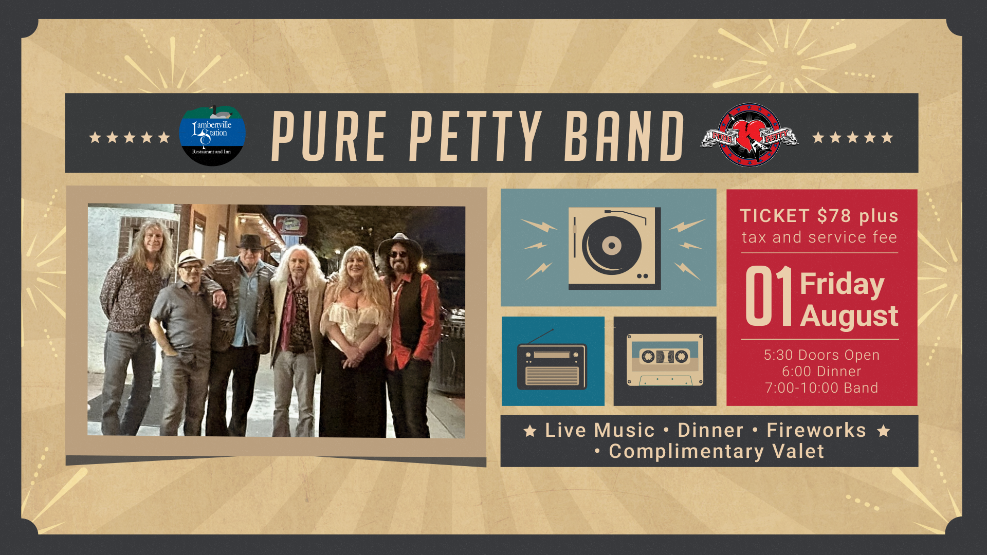 Undiluted Petty at Lambertville Station Restaurant and Inn