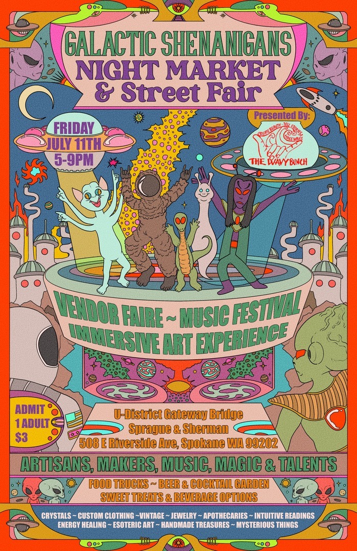 Galactic Shenanigans NIGHT MARKET & Street Fair