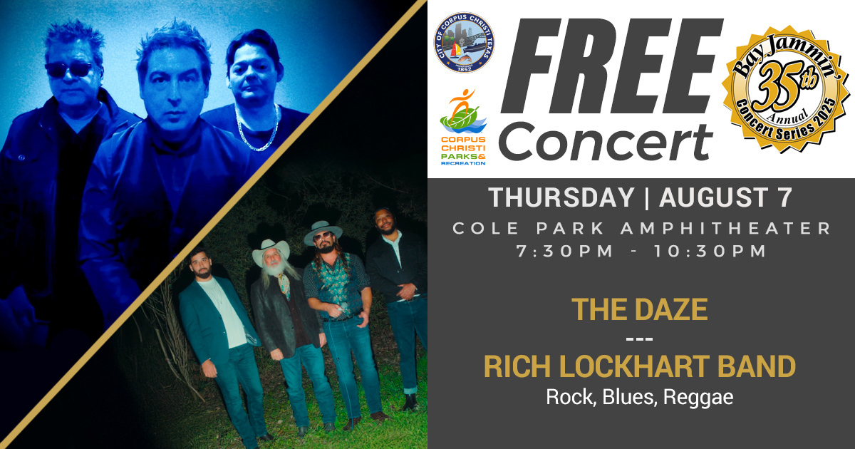 BAY JAMMIN CONCERT SERIES PRESENTS: RICH LOCKHART BAND with special guests The DAZE, Thursday Aug 7