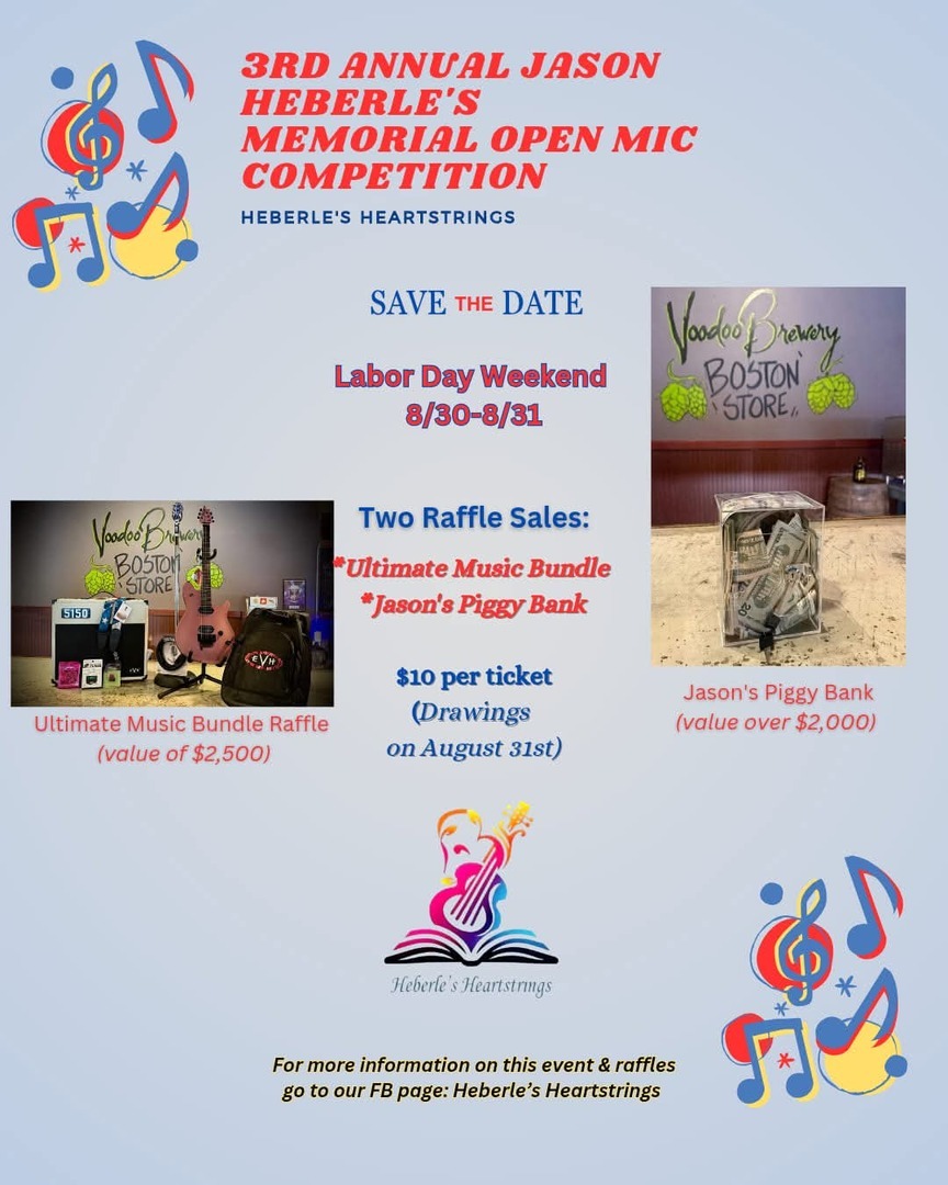 3rd Annual Jason Heberle's Memorial Open Mic Competition - 3rd Annual Jason Heberle's Memorial Open Mic Competition