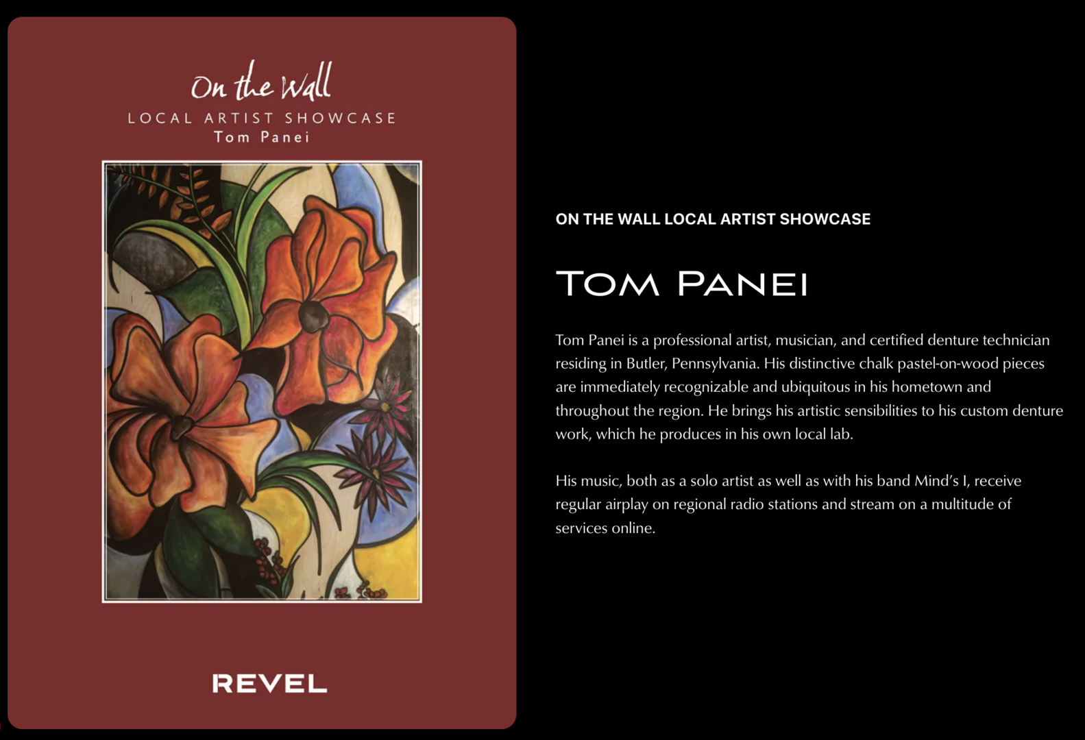 Revel’s “On the Wall Video Showcase” Welcomes Artist Tom Panei as July’s Featured Artist