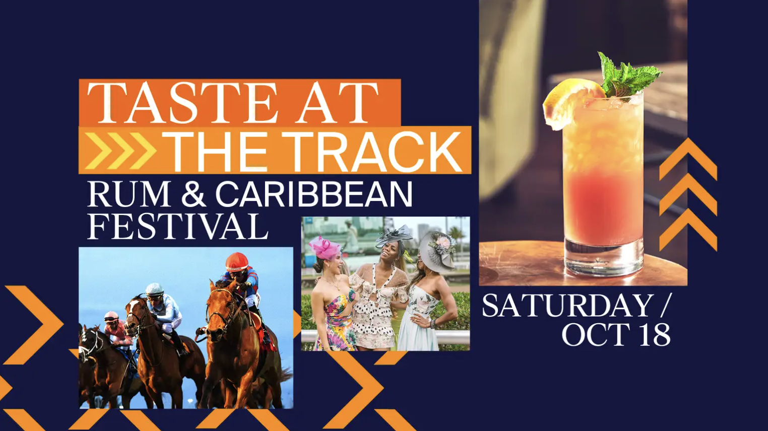 Gulfstream Park’s Taste At The Track Rum & Caribbean Festival Saturday, October 18