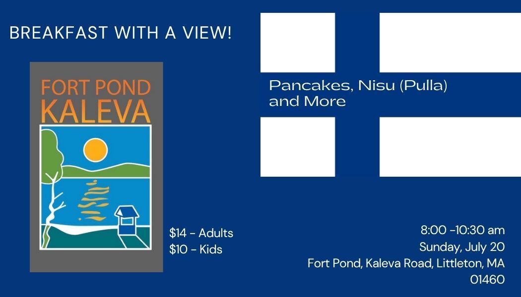 Pancake breakfast overlooking Fort Pond!
