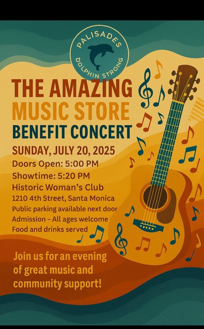 Palisades Dolphin Strong benefit concert