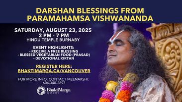 Blessings with Spiritual Master Paramahamsa Vishwananda