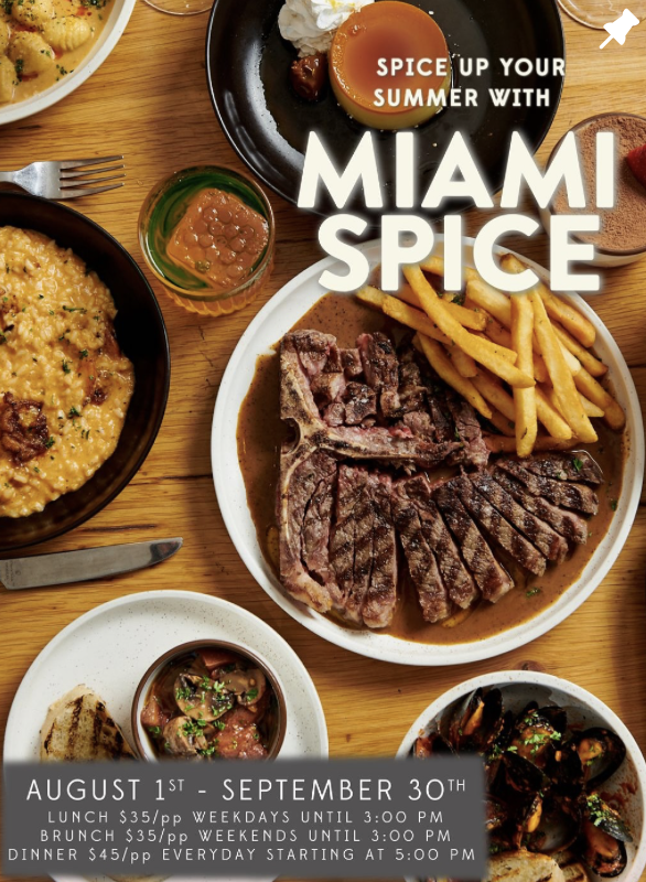 Novecento: Miami Spice Lunch & Dinner