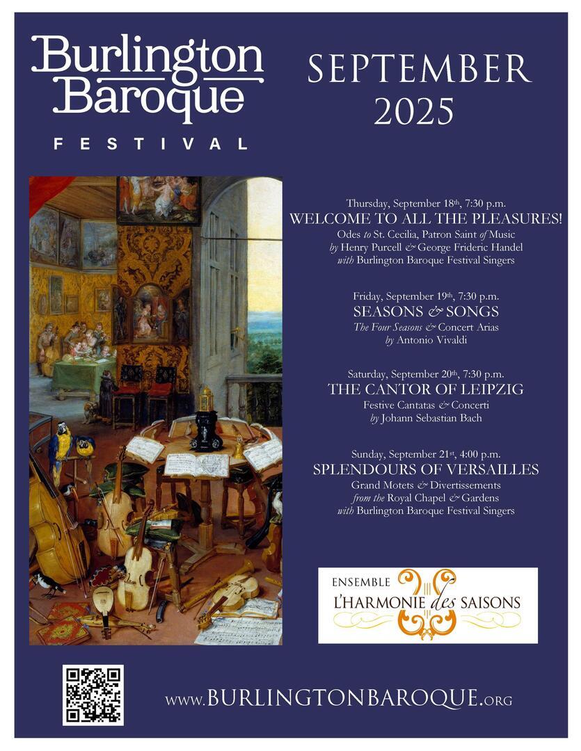 Burlington Baroque Festival - The Four Seasons and Songs - Burlington Baroque Festival - The Four Seasons and Songs