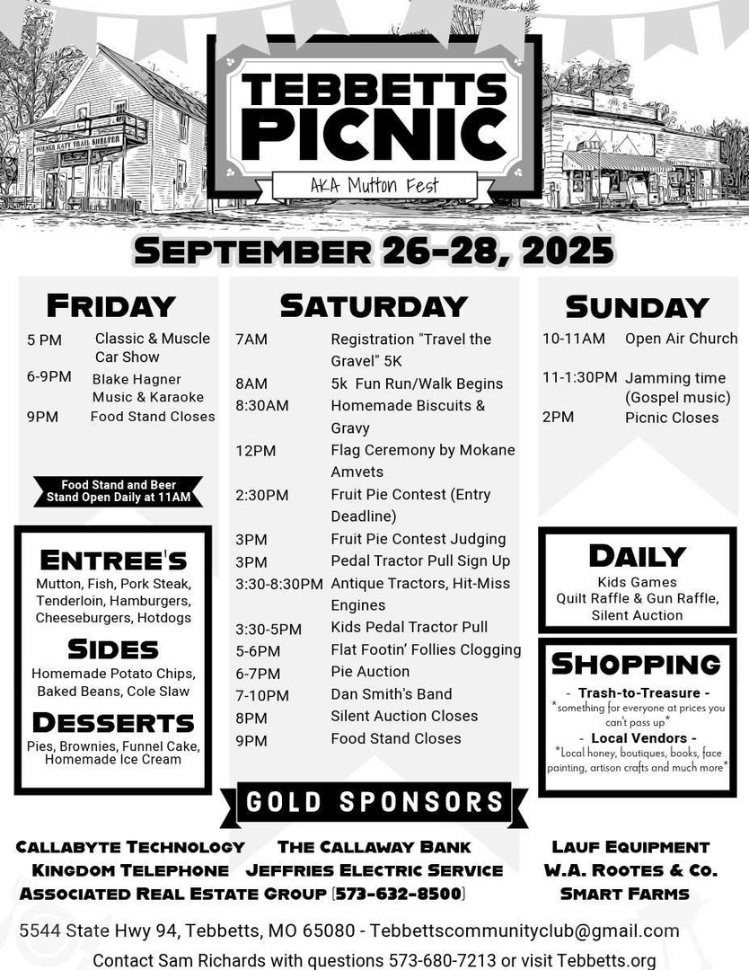 Tebbetts Picnic and Muttonfest