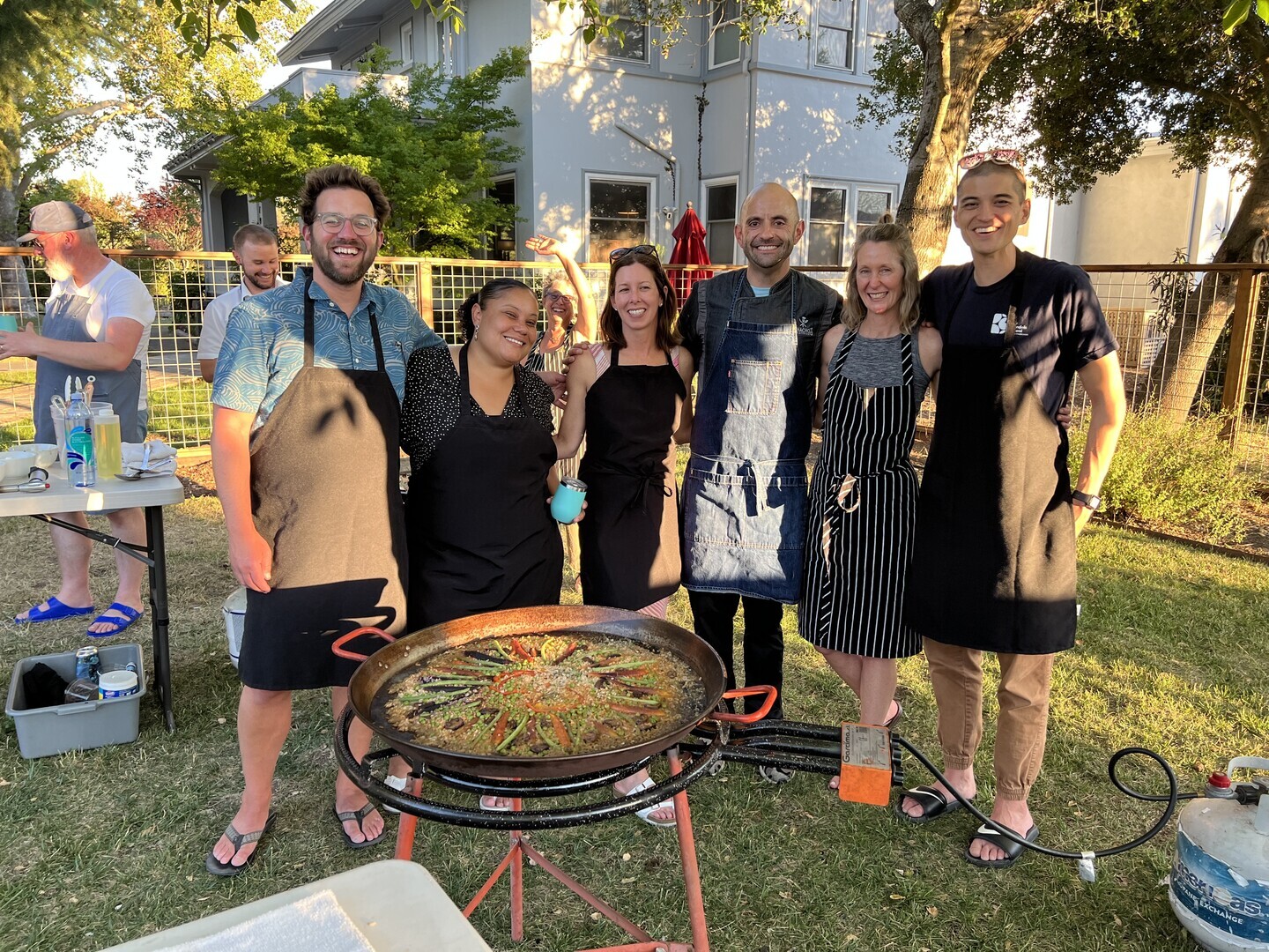Aldina Vineyards Paella Making Experience
