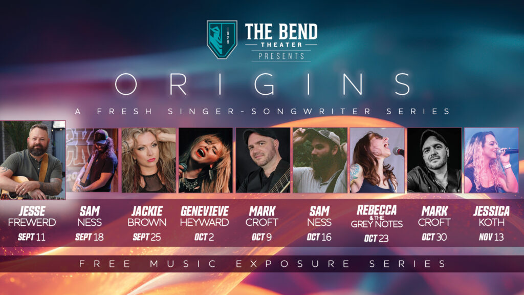ORIGINS A Fresh Singer Songwriter Series Sept 11 Jesse Frewerd