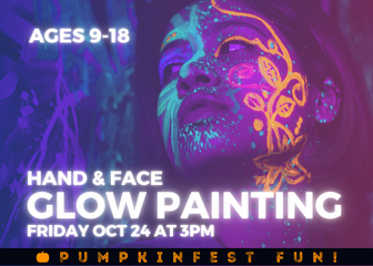 Pumpkinfest Fun! Glow Hand and Face Painting