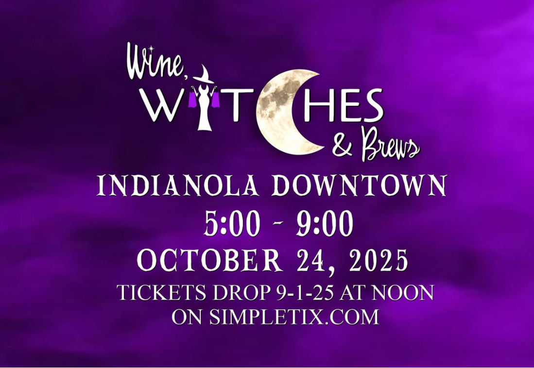 Wine Witches and Brews 2025, October 24, 2025, Indianola Iowa Downtown Square