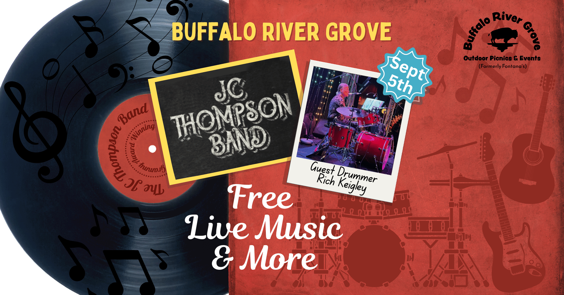 FREE Live Music at Buffalo River Grove- Featuring:The JC Thompson Band