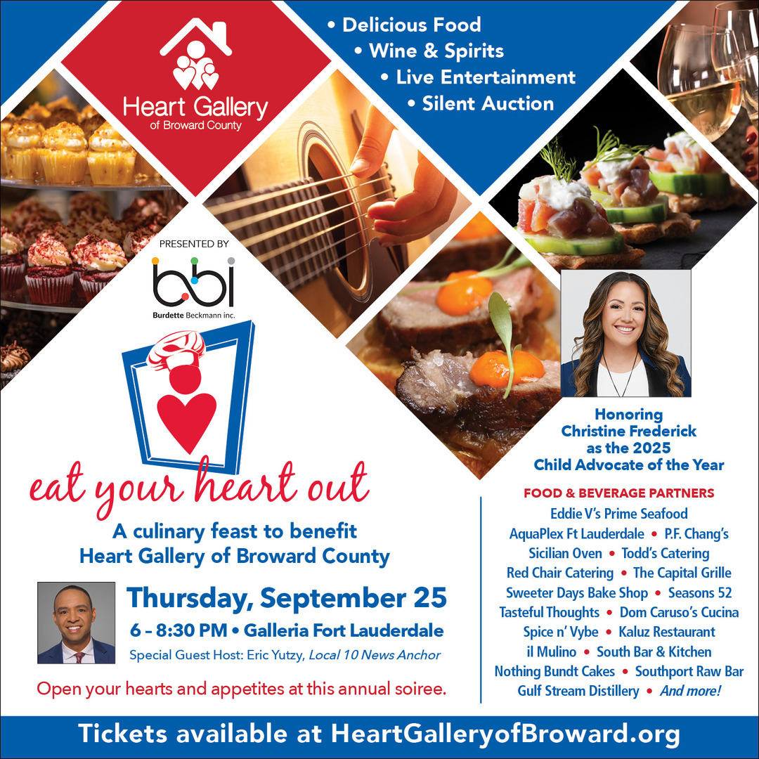 “Eat Your Heart Out” Culinary Feast to Benefit Heart Gallery of Broward County