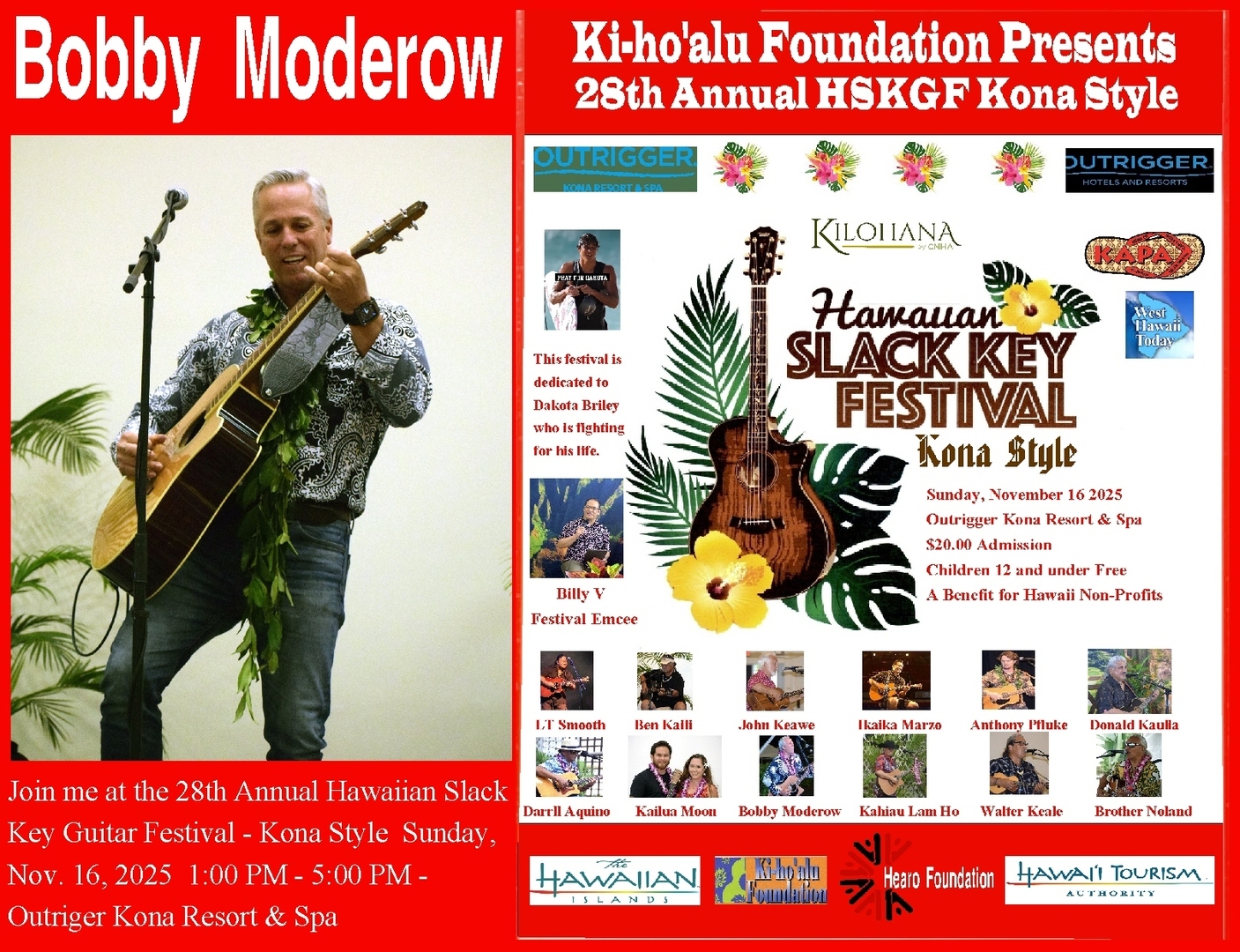 28th Annual Hawaiian Slack Key Guitar Festival - Kona Style! - 28th Annual Hawaiian Slack Key Guitar Festival - Kona Style!