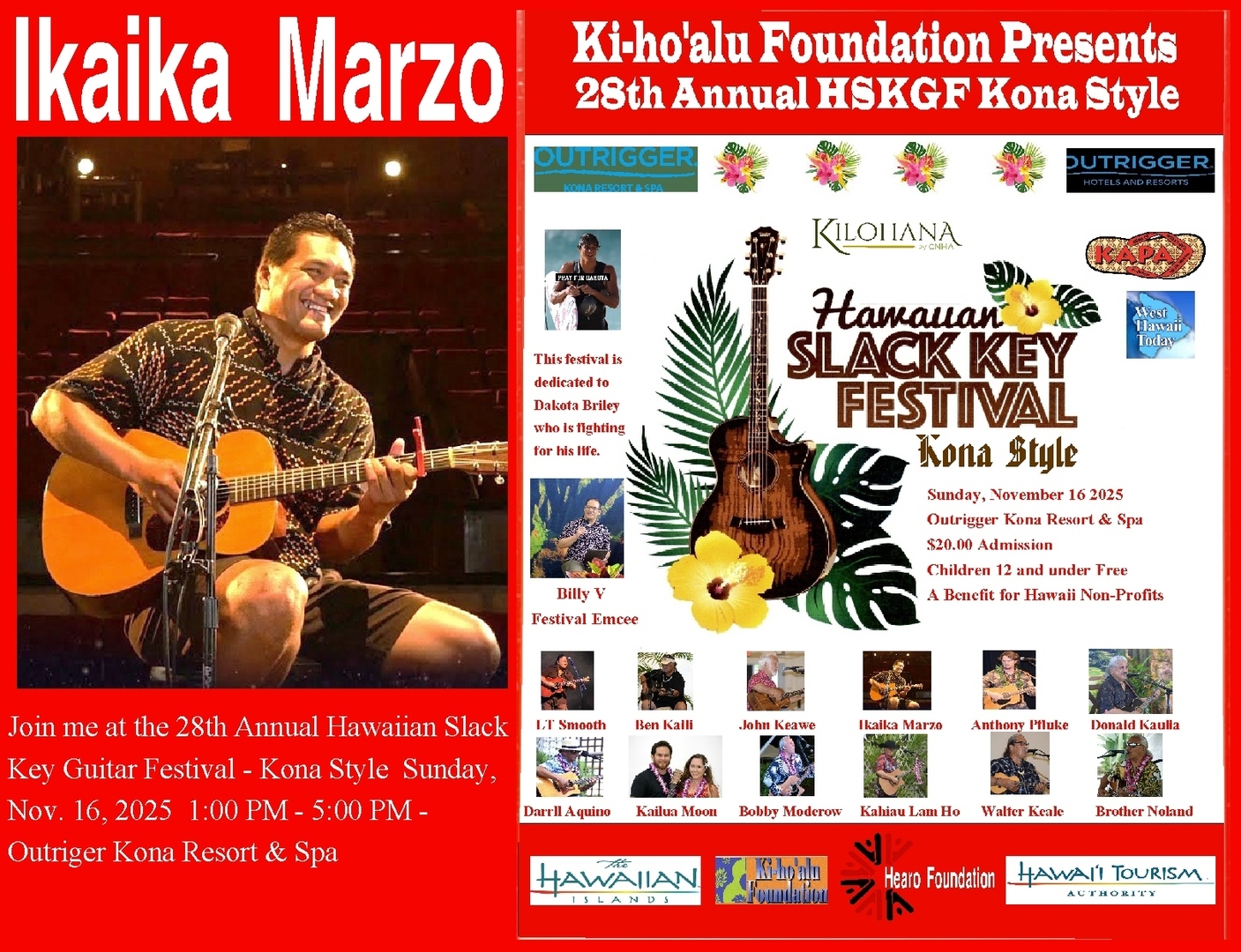 28th Annual Hawaiian Slack Key Guitar Festival - Kona Style! - 28th Annual Hawaiian Slack Key Guitar Festival - Kona Style!