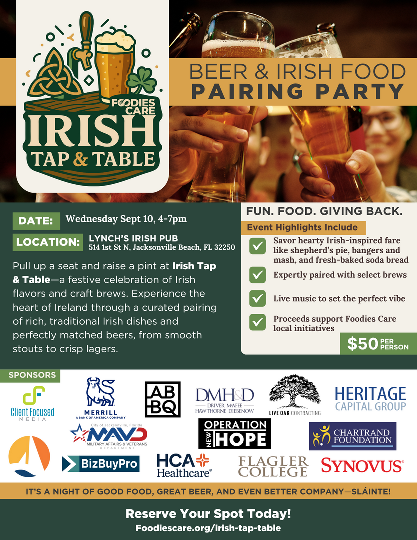 Irish Tap & Table hosted by Foodies Care