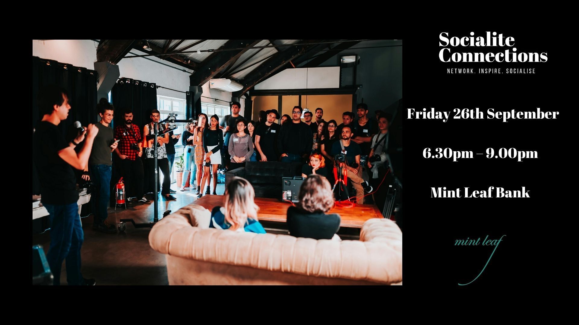 Connecting Film, TV, Music, Media Networking at Mint Leaf Bank - Connecting Film, TV, Music, Media Networking at Mint Leaf Bank