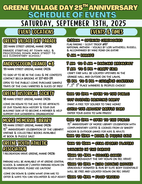 Greene Village Day - Greene Village Day