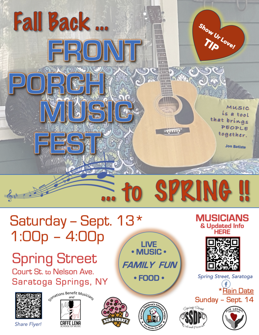 Spring Street’s 6th Annual FRONT PORCH MUSIC FEST
