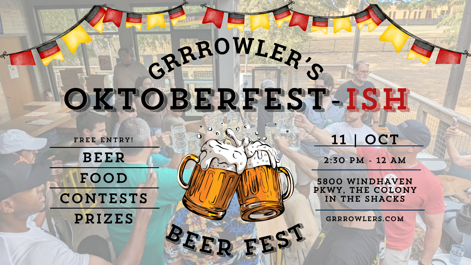 Oktoberfest-ISH at Grrrowler's Tap Room & Beer Garden