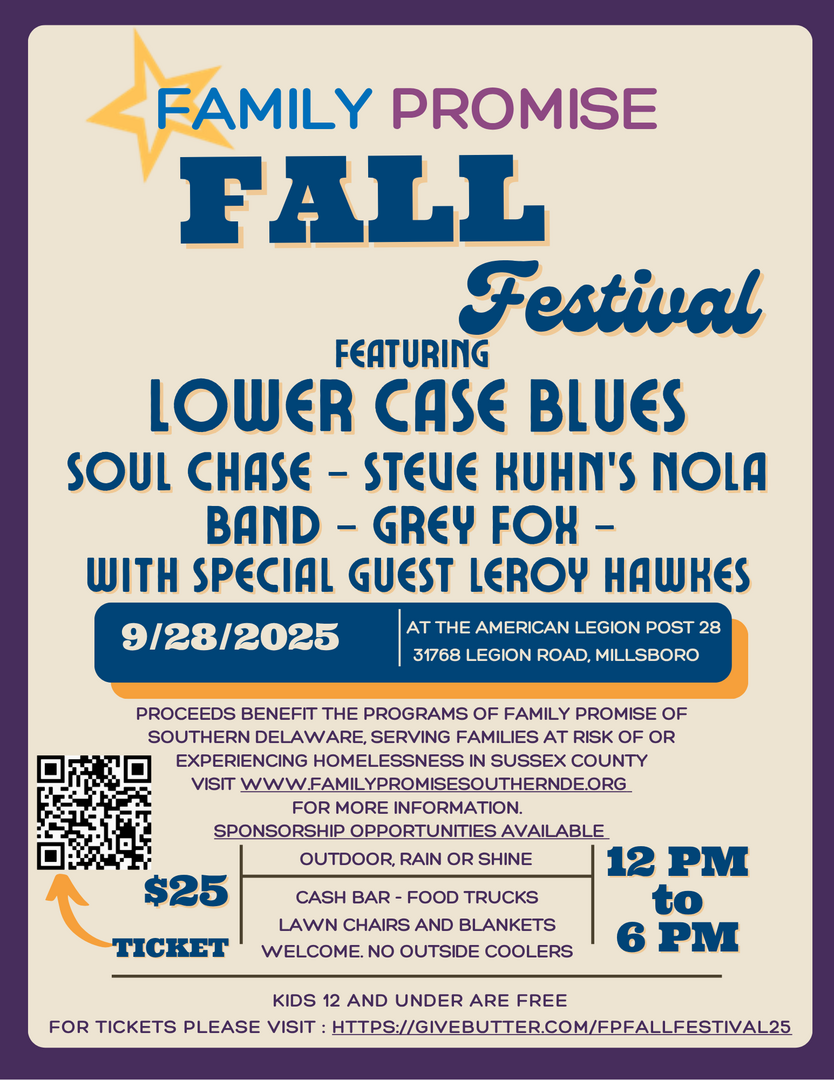 Family Promise Fall Festival Featuring the Blues
