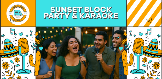 Sunset Block Party & Karaoke at Food Trucks Heaven