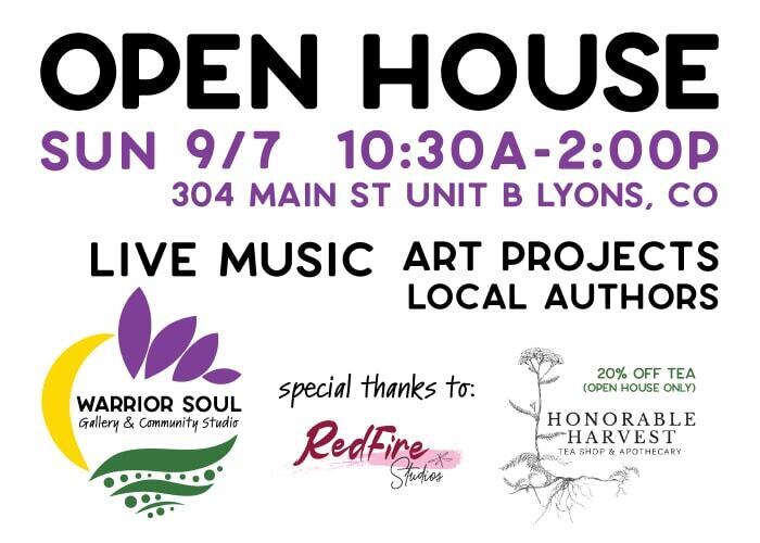OPEN HOUSE - Warrior Soul Gallery & Community Studio (Lyons)